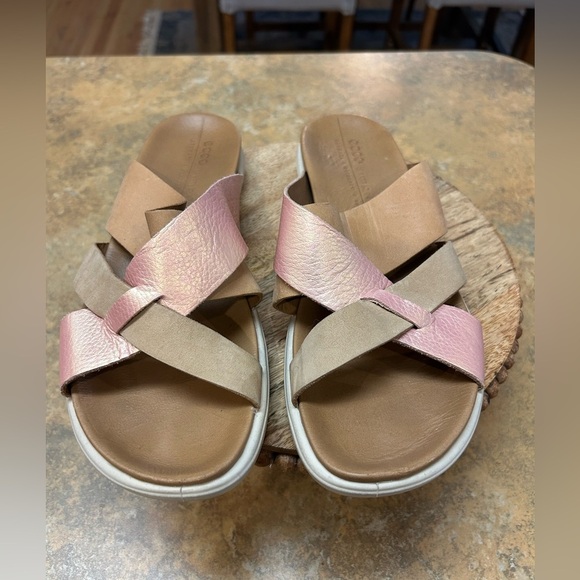 ECCO Simpil Multi Slide Sandals - Picture 1 of 9